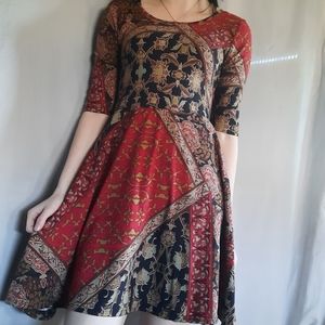 patterned skaterdress
